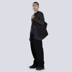 PANEL BAG BLACK/SILT PURPLE