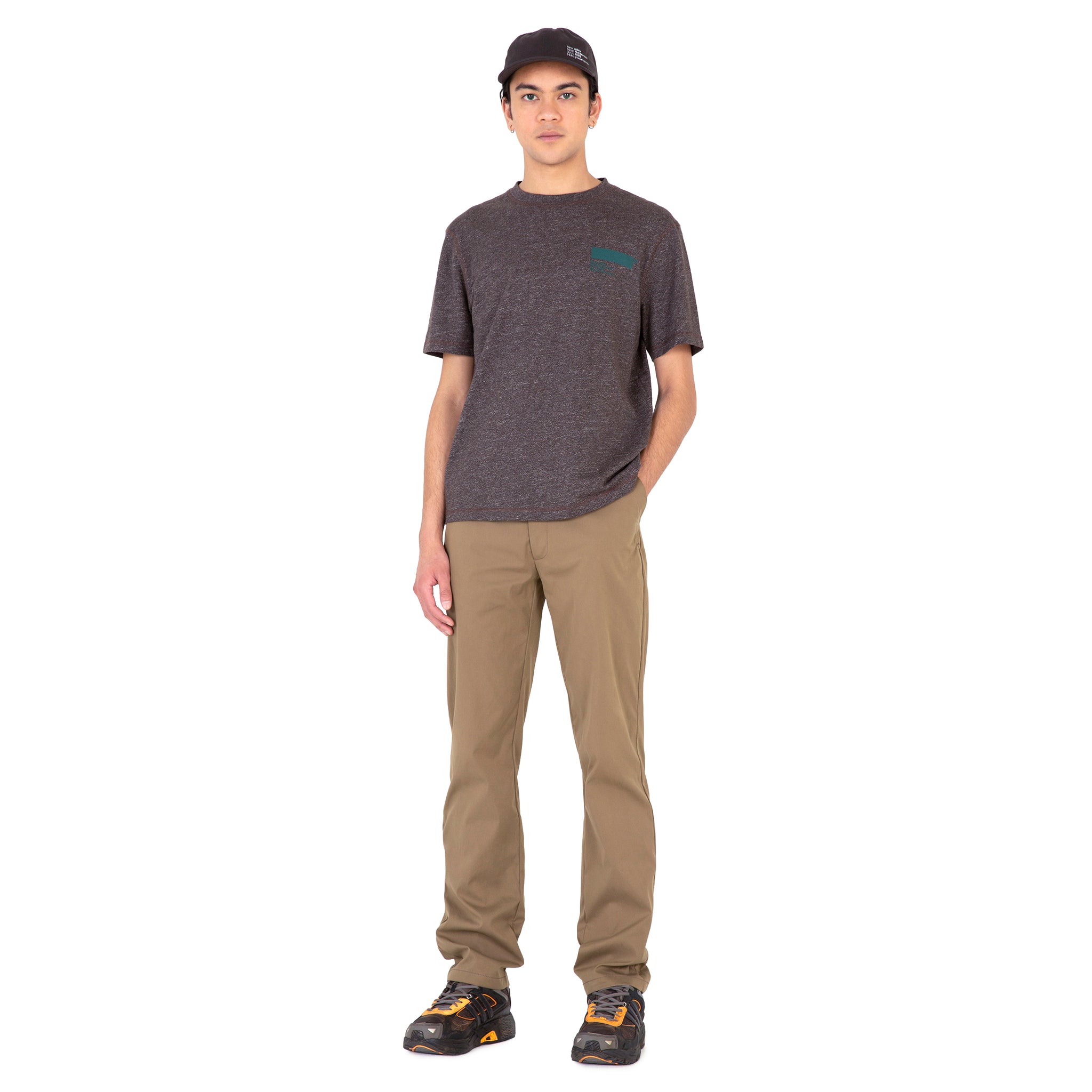 AFFXWRKS STANDARDISED T-SHIRT BROWN MELANGE
