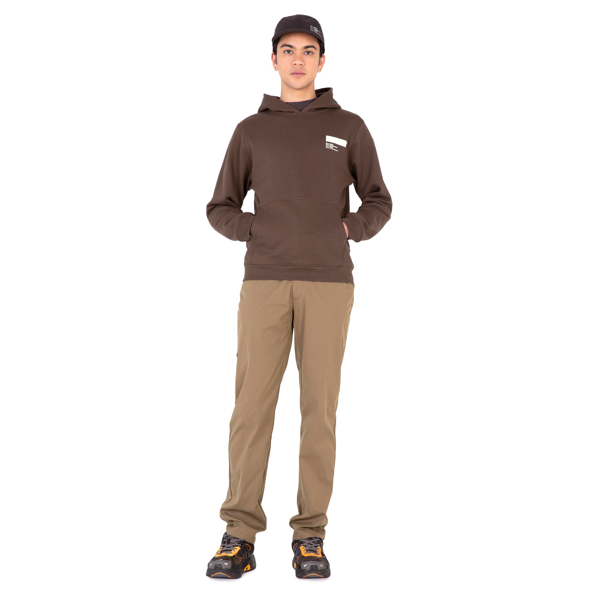 AFFXWRKS STANDARDISED HOODIE OLIVE BROWN/PHOSPHORESCENT