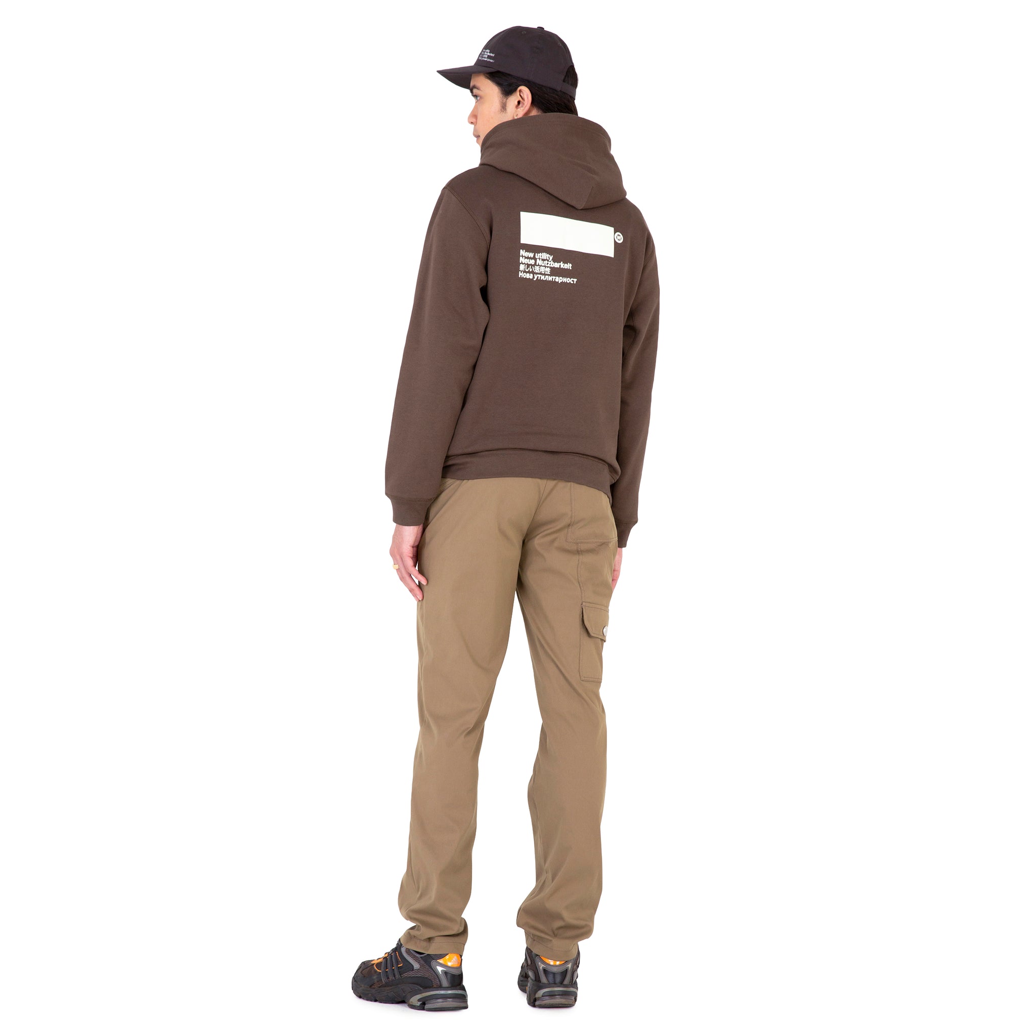 AFFXWRKS STANDARDISED HOODIE OLIVE BROWN/PHOSPHORESCENT