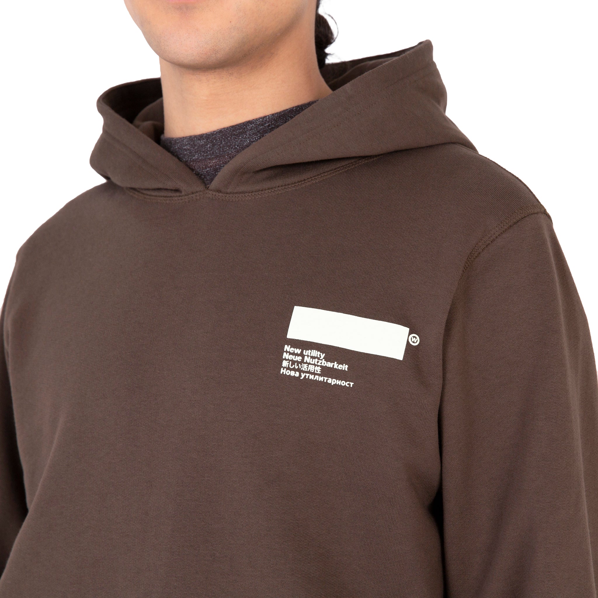 AFFXWRKS STANDARDISED HOODIE OLIVE BROWN/PHOSPHORESCENT